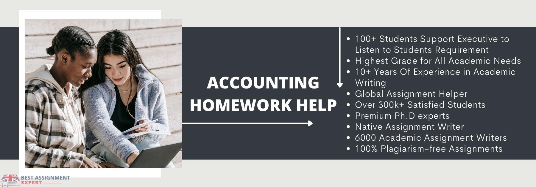 Accounting homework help